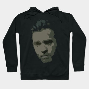 Sad Faced Man Abstract Hoodie